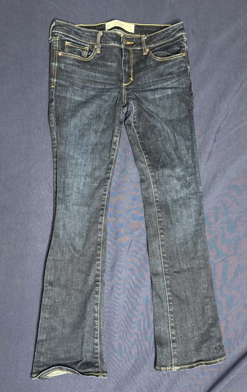 Abercrombie & Fitch The A&F Boot Jeans 4S W27 L31 Dark Wash Y2K Bootcut